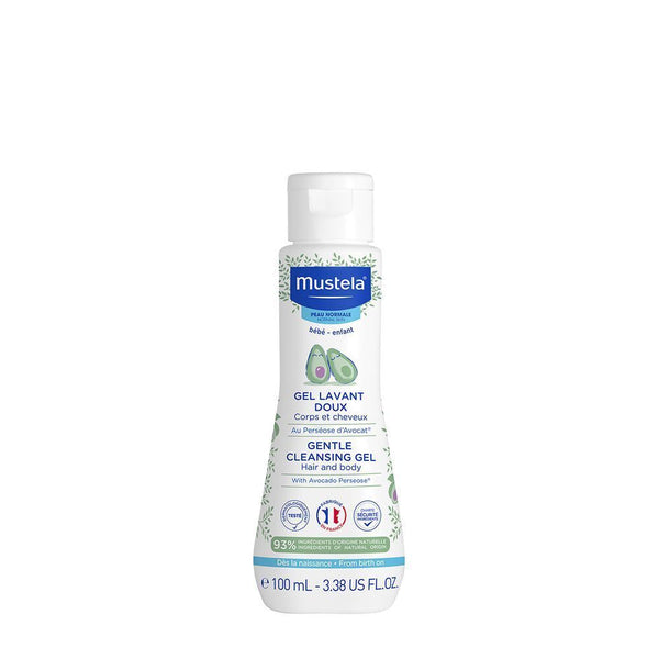Mustela gel de limpieza suave con aguacate 3.38 oz