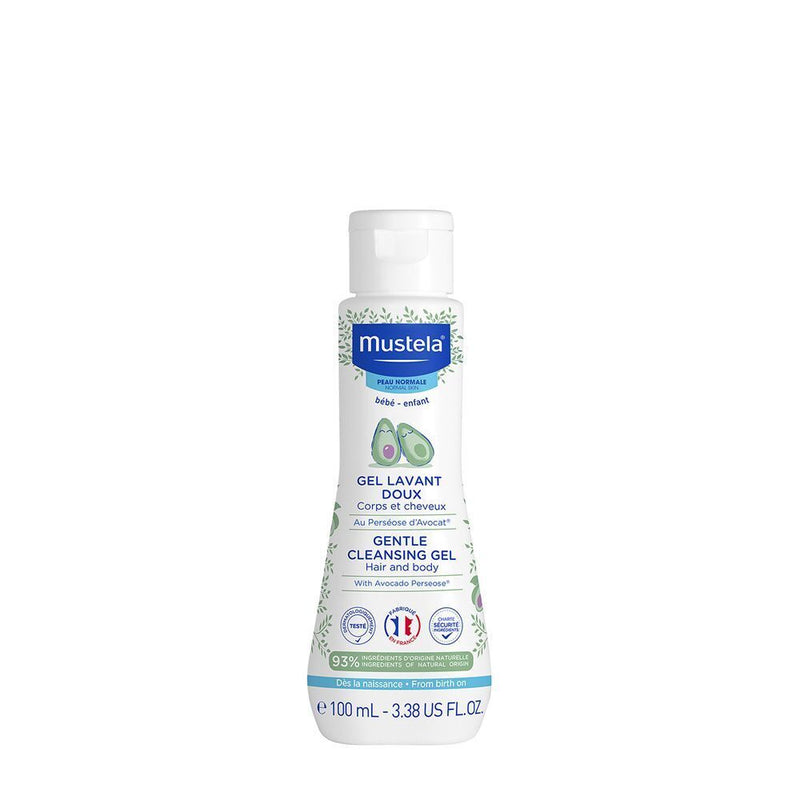 Mustela gel de limpieza suave con aguacate 3.38 oz