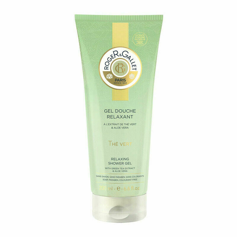 Roger & Gallet Green Tea Relaxing Shower Gel Soothing, 6.6 Oz