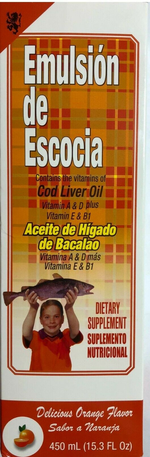 Emulsion De Escocia Cod Liver Oil 15.3 oz