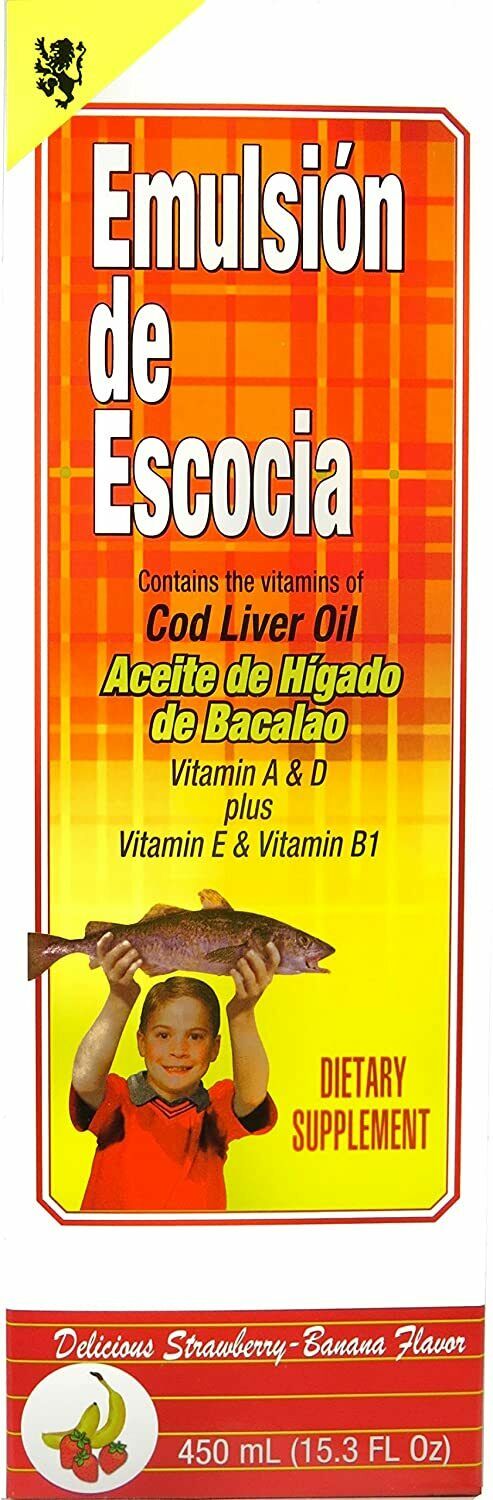 Emulsión de escocia bacala de aceite de hígado 15.3 oz