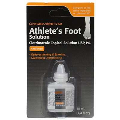 Clotrimazol clotrimazol, AF Antifungal Athletes Foot Solución tópica 1 %(Lotrimina genérica) - 10 ml