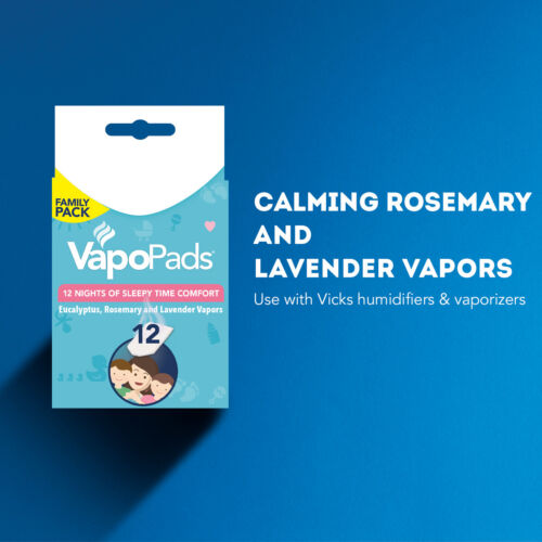 Vicks Sleepy time Rosemary Lavender Eucalyptus Scented Family 12 Pack Refills
