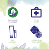 Boiron Arnicare Cream and Arnica 30c Valor Pack Holder Alivio, dolor y rigidez muscular, hinchazón de lesiones, hematomas, 2.5 oz y 80 gránulos