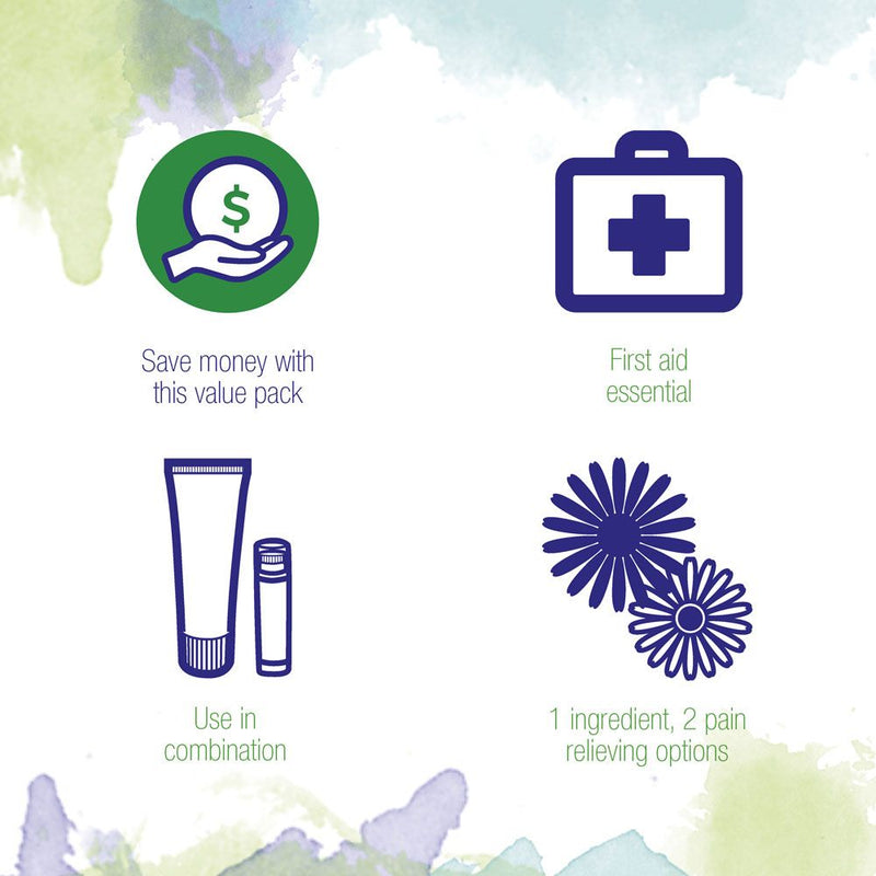 Boiron Arnicare Cream and Arnica 30c Valor Pack Holder Alivio, dolor y rigidez muscular, hinchazón de lesiones, hematomas, 2.5 oz y 80 gránulos