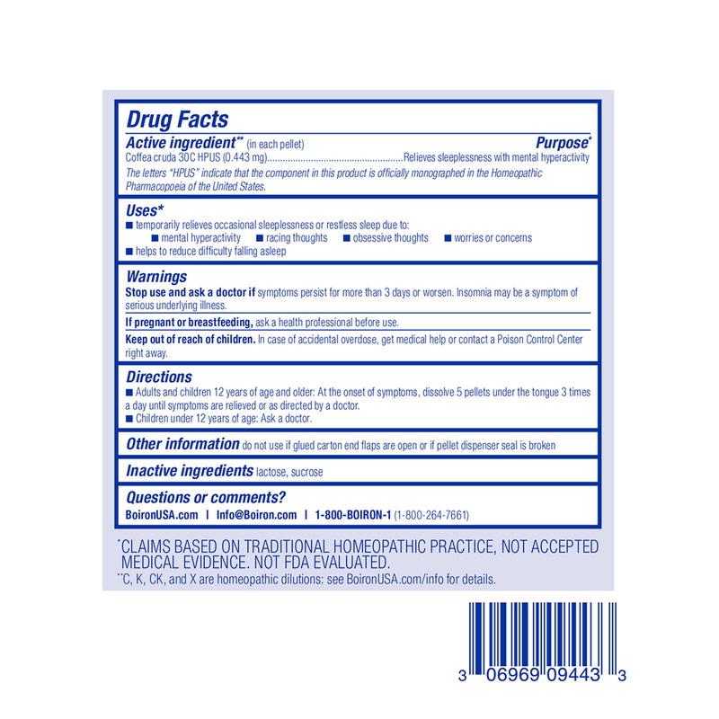 Boiron Coffea Cruda 30C Bonus Pack, Homeopathic Medicine for Sleep Aid, Restless Sleep, Hyperactive Mind, 3 x 80 Pellets