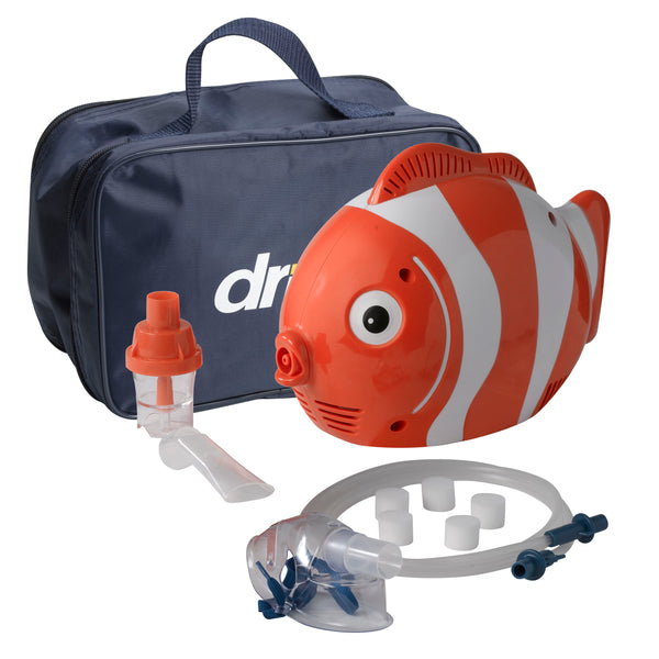 Drive Medical Pediatric Fish Compressor Nebulizer with Disposable Kit
