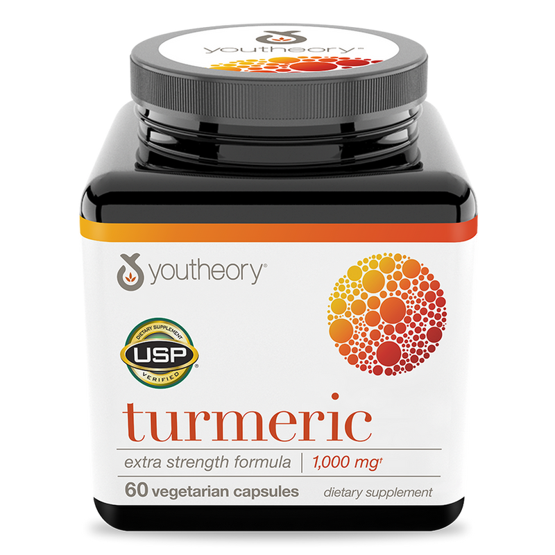 Youtheory Turmeric 1000Mg Vegetable Capsules 60