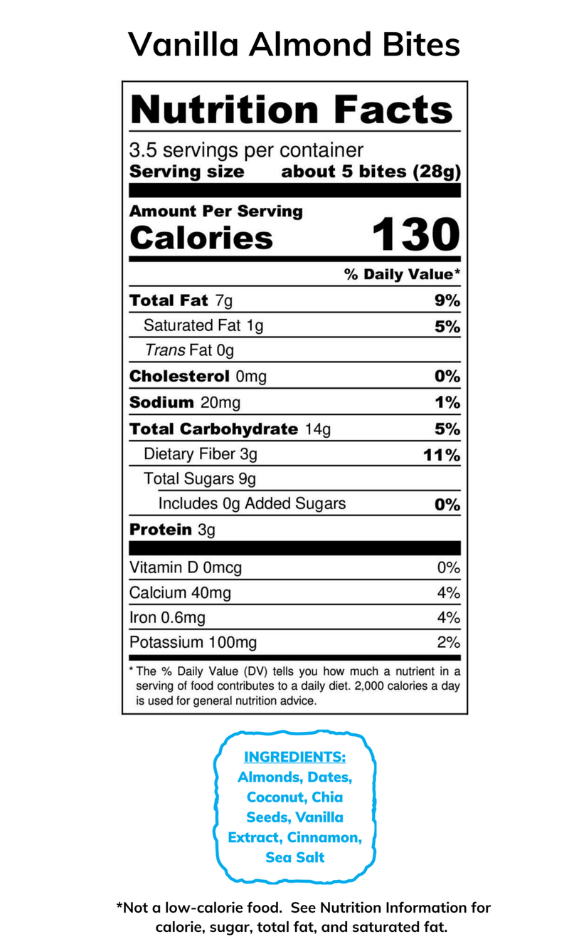 Nutsola Vanilla Almond Bites 3.5oz