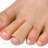 Tubo del dedo del pie cubierto de tela Pedifix