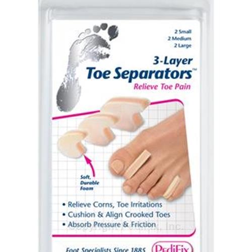 PediFix 3-Layer Toe Separators