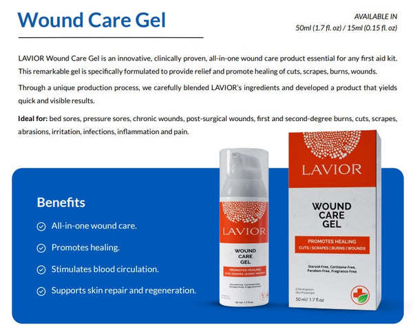 Gel de cuidado de heridas