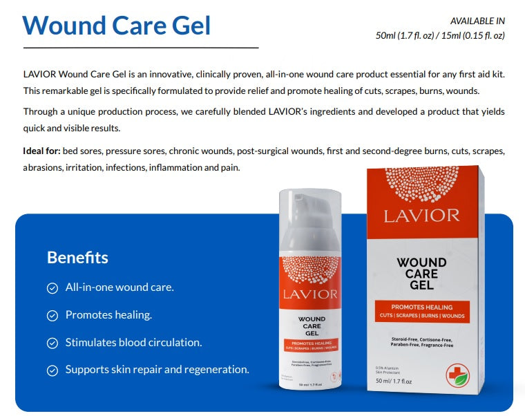 Gel de cuidado de heridas